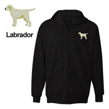 LABRADOR LAB DOG ZIPPER HOODIE