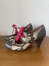 Topshop snake print shoes uk6