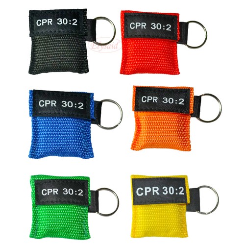 Cpr face mask keychain - cpr,