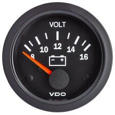 VDO Vision Voltmeter 52mm 8v