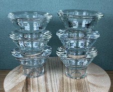 Set of 6 Round Thick Clear
