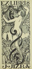 Ex-Libris woodcut engraving