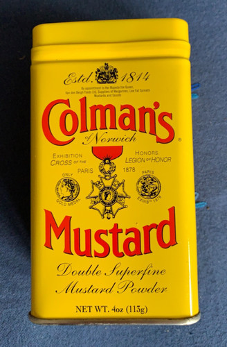Colmans english mustard tin - colmans,