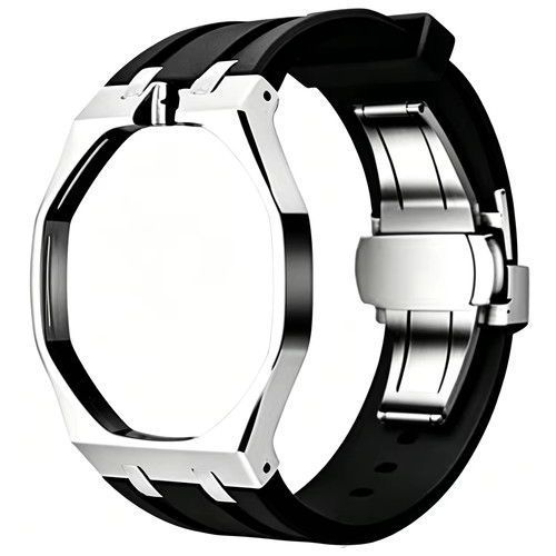 Steel case rubber strap for - rubber,