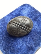 Victorian Mourning Jewellery Brooch 19th Century Bog Oak Antique 