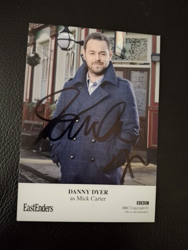 Eastenders cast card signed - card,