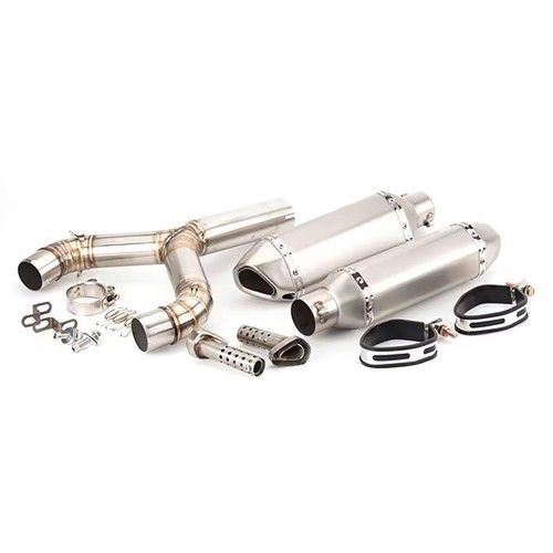 Silvery exhaust pipe with - silvery,