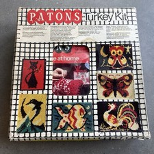 Vintage Patons Turkey Rug Kit Cockerel 1970s Wall Hanging Wool Boxed NO CANVAS