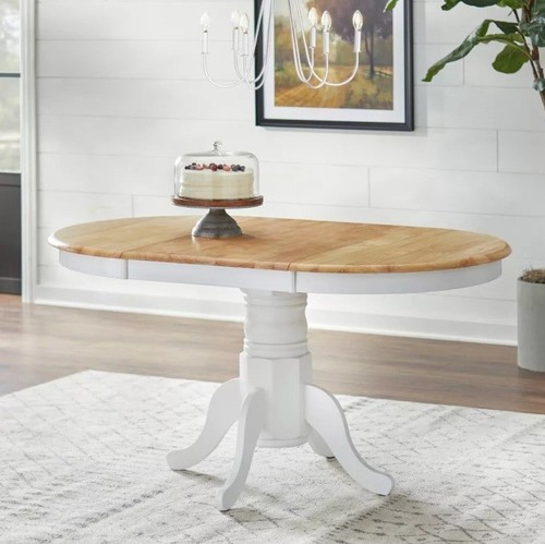 White natural oak finish - white,