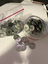 Steel washers 1” diameter 6mm fixing hole