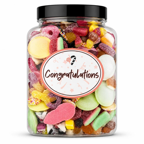 Congratulations sweet jar gift - congratulations,