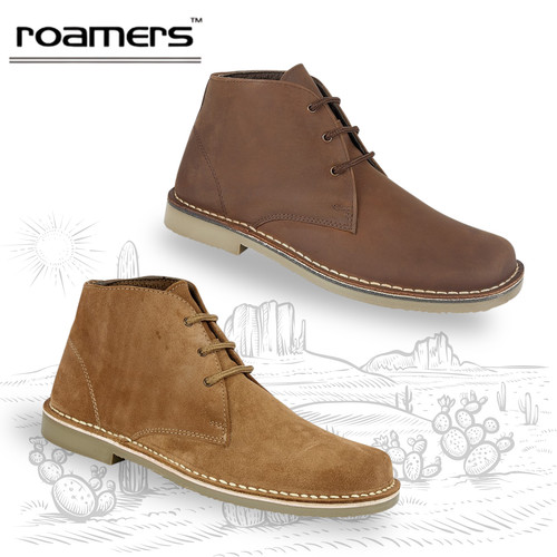 Mens desert boots - boots, wide