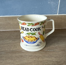 Past Times Mug Head Cook Illustrated Cottagecore Kitchenalia Baker Vintage