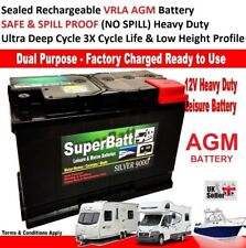 12V 110AH AGM110L (EFB) LEISURE BATTERY HEAVY DUTY LOW HEIGHT (100AH AMP)110 AH