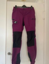 RevolutionRace RVRC Nordwand purple black walking hiking trousers 14 Large