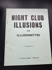 Night Club Illusion Plans - Book - Notes - Designs Magic - Collectors Item Rare