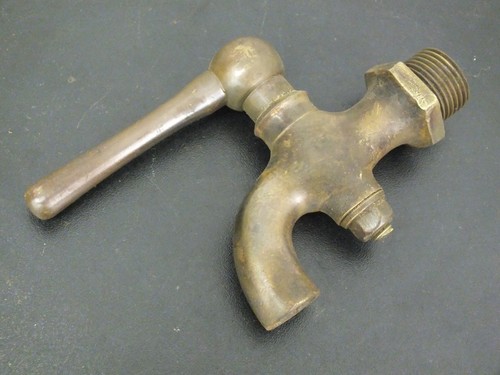 Vintage brass water tap steam - water,