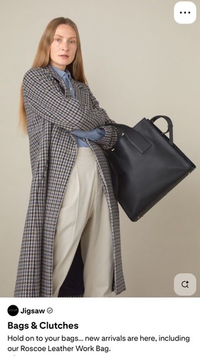 Jigsaw roscoe leather work bag - jigsaw,