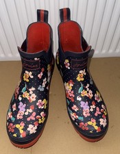 Joules Women  Wellibob  Ankle Wellies  - Red ditsy - Adult 7 