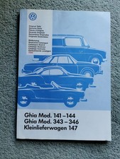 Karmann Ghia T1 & T3, Fridolin VW Genuine Parts Catalogue Published 1996 Good
