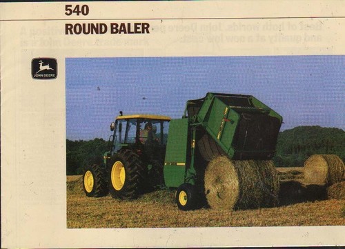 John deere 540 round - john, baler