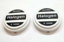 2x Jumbo Halogen S 3000 Plastic Protectors for Bar Lights Hella Wesem Britax