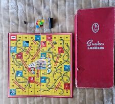 Vintage Folding GOOD WIN SNAKES & LADDERS Game
