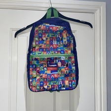 Emirates Airlines Flight Fly with Me Kids Foldaway Backpack Bag Blue lightweight