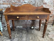 Victorian Pine Wash Stand Dressing Table Desk Console Hall Table