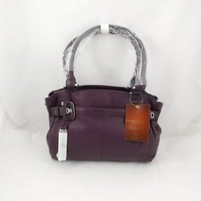 Tignanello Purple Leather Bag