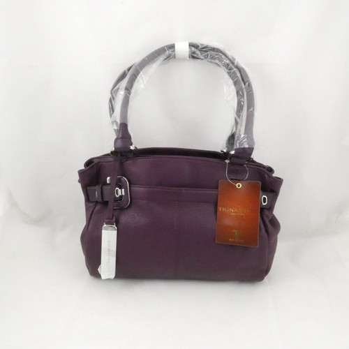 Tignanello purple leather bag - tignanello,