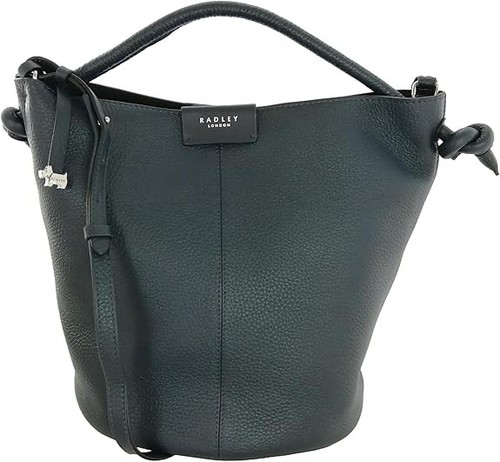 Radley navy bucket bag medium - navy,