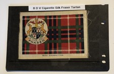 1930's BDV Cigarette Silk Postcard Size x 1 - Fraser Tartan