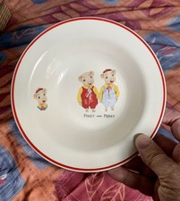 PINKY & PERKY - BOWL - KEELE ST POTTERY - VINTAGE