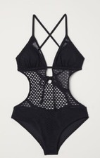 H&M Black Crochet Knit