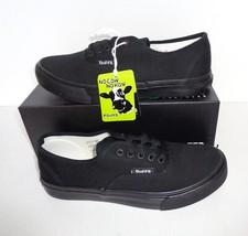 duFFS New Boys Black Junior Casual School Trainers Shoes UK Size 4