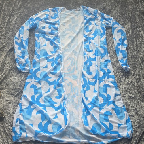 Ladies blue beach cover - ladies,