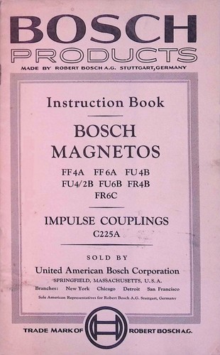 Bosch magneto service manual - bosch,