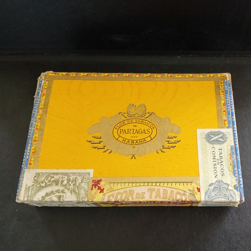 Vintage cigar box partagos - vintage,