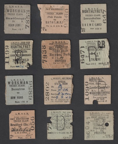 Twelve old rail train half - twelve,