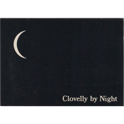 Postcard clovelly night - postcard, by