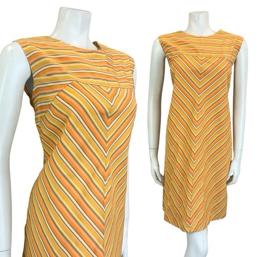 Vtg 60s 70s orange green - 60s,