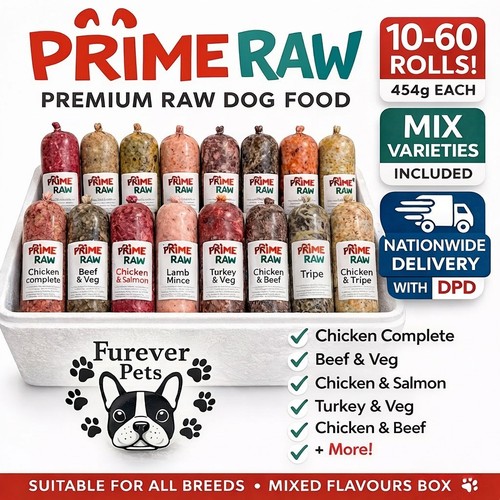 Prime raw dog food - raw, 80|10|10