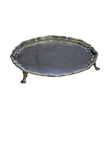 Solid silver salver - silver,
