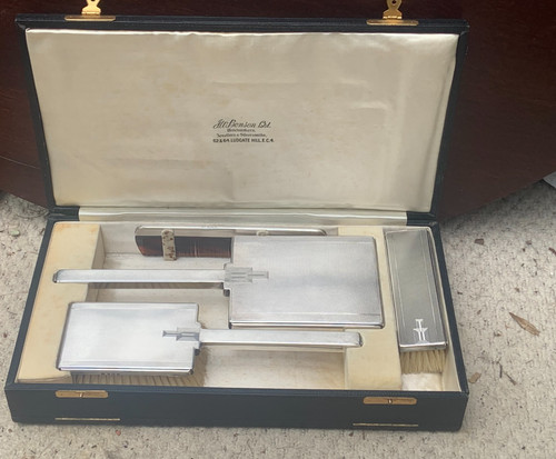 Rare art deco silver - a,