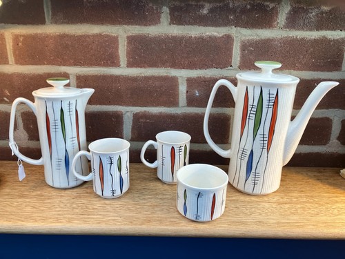 Mid century english coffee set - century,