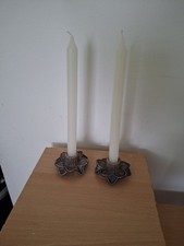 Wade Flower Candle Stick Holders Set of 2 Made In England