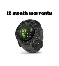 Garmin Instinct 3 Smartwatch 50mm Rugged GPS, Black AMOLED - Very Good