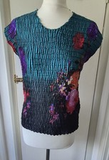 Smocked Floral Stretch Top