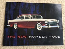 C1950s VINTAGE THE NEW HUMBER HAWK CAR SALES BROCHURE